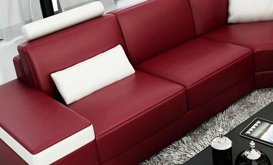 Juliet  - L - Leather Sofa Lounge Set